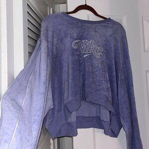 Velvet Nike Cropped Sweatshirt